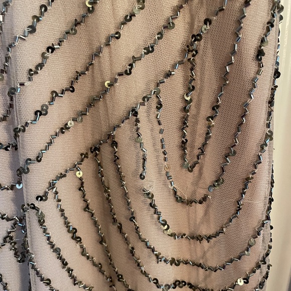 Adrianna Papell Beaded Floor Length Dress - US 4/EU36 - Picture 7 of 12